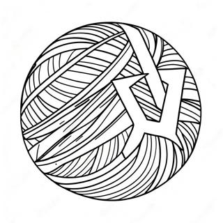 Pagina Para Colorear De Bola De Hilo Con La Letra Y 91047-30927