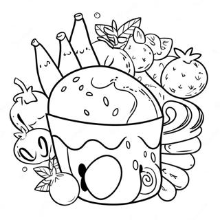 Pagina Para Colorear De Comida Deliciosa Con La Letra Y 91048-30929