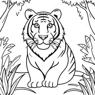 Tigre Páginas Para Colorear