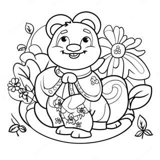 Pagina Para Colorear De La Celebracion Del Ano Nuevo Chino 91306-31199