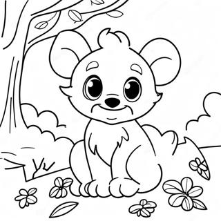 Pagina Para Colorear De Animales Encantadores De Disney En Otono 91330-31214