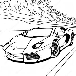 Lamborghini Páginas Para Colorear