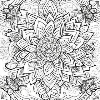 Pagina Para Colorear De Patrones Intrincados De Rangoli 92169 31867