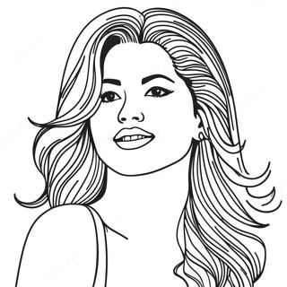 Selena Páginas Para Colorear