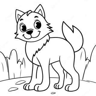 Pagina Para Colorear De Lobo Anime Jugueton 92663 32259