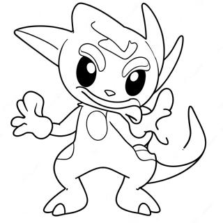 Greninja Páginas Para Colorear