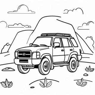 Pagina Para Colorear De La Aventura Suv De Toyota 92944-32476