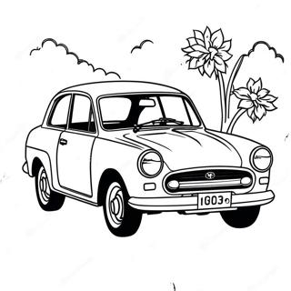 Pagina Para Colorear De Un Coche Toyota Vintage 92945-32478