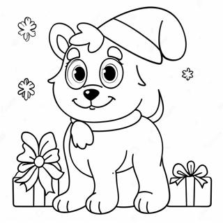 Pagina Para Colorear De Dibujos Animados De Navidad 93043-32544