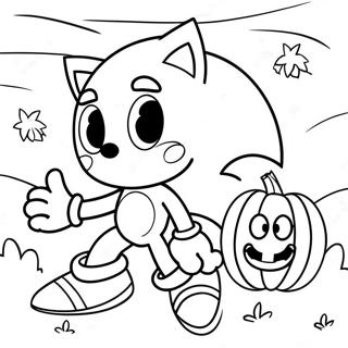 Pagina Para Colorear De Sonic Halloween 93533-32924