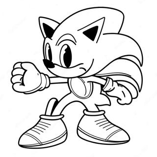 Pagina Para Colorear De Sonic En Un Disfraz Espeluznante 93534-32926