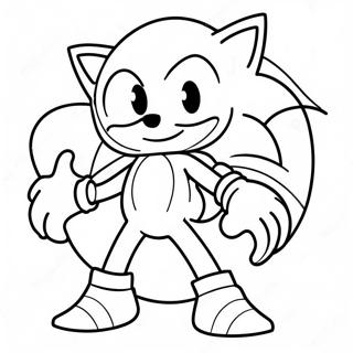 Pagina Para Colorear De Sonic En Un Disfraz Espeluznante 93534-32927