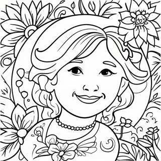 Pagina Para Colorear De Tarjeta Alegre De Feliz Dia De Las Madres 93766-33113