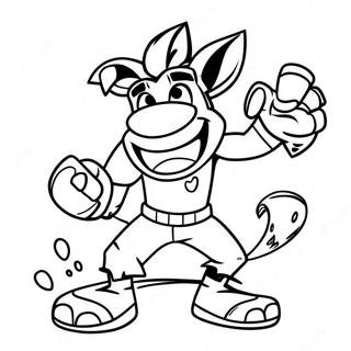 Crash Bandicoot Páginas Para Colorear