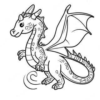 Pagina Para Colorear De Un Dragon Mistico Volando 93973 33269