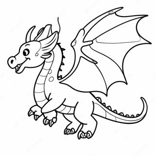Pagina Para Colorear De Un Dragon Mistico Volando 93973 33270