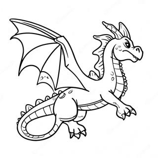 Pagina Para Colorear De Un Dragon Mistico Volando 93973 33271