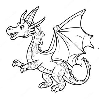 Pagina Para Colorear De Un Dragon Mistico Volando 93973 33272