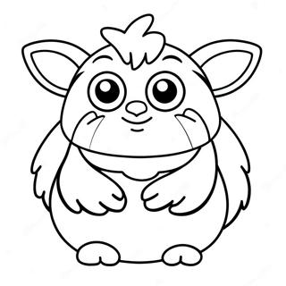 Furby Páginas Para Colorear