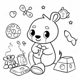 Pagina Para Colorear De Bebefinn Jugueton Jugando Con Juguetes 94129-33400