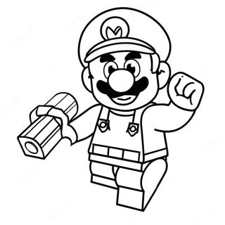 Lego Mario Páginas Para Colorear