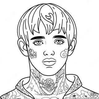 Lil Peep Páginas Para Colorear