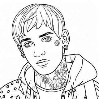 Pagina Para Colorear De Lil Peep 94408-33675