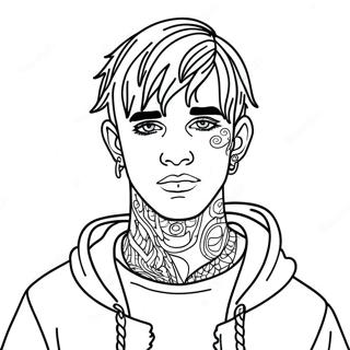 Pagina Para Colorear De Lil Peep 94408-33813