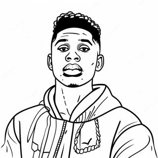 Pagina Para Colorear De Nba Youngboy Con Un Atuendo Genial 94463-33715