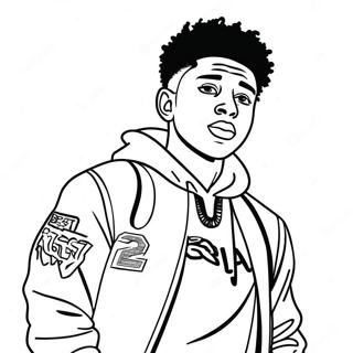 Pagina Para Colorear De Nba Youngboy Con Un Atuendo Genial 94463-33853