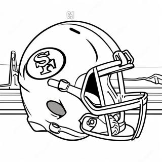 Pagina Para Colorear De La Mascota De Los San Francisco 49ers 94696-34036
