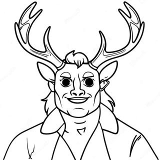 Pagina Para Colorear De Alastor Sonriendo Con Cuernos 94875-34167