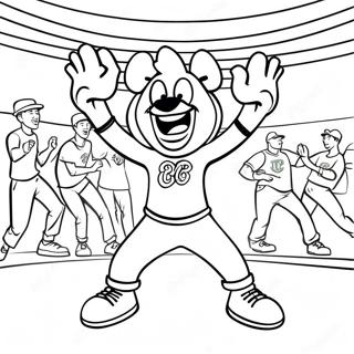 Pagina Para Colorear De La Mascota De Los Celtics Bailando 94927 34208