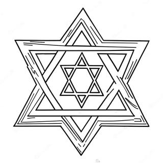 Pagina Para Colorear De Encantadora Estrella De David 94955 34233
