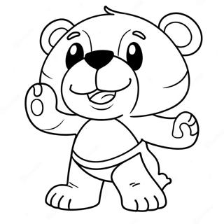 Pagina Para Colorear Del Lindo Oso Mascota De Los Bruins 95004-34262