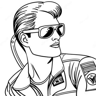 Top Gun Páginas Para Colorear