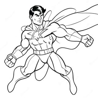 Pagina Para Colorear Del Superheroe Invencible En Accion 95513-34662