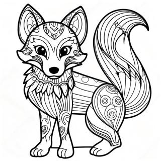 Pagina Para Colorear De La Colorida Zorra Therian 95591 34765