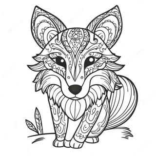 Pagina Para Colorear De La Colorida Zorra Therian 95591 34768