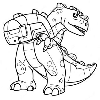 Pagina Para Colorear De Aventura Colorida De Dinotrux 95717-34857