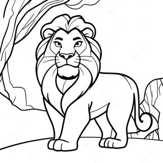 Mufasa Rey León Páginas Para Colorear