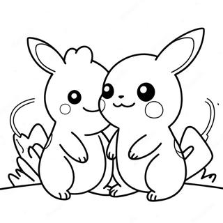 Pagina Para Colorear De Adorables Parejas De Pokemon 96155-35197