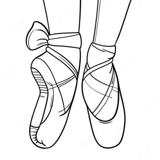 Pagina Para Colorear De Una Bailarina En Zapatillas De Punta 96416 35406