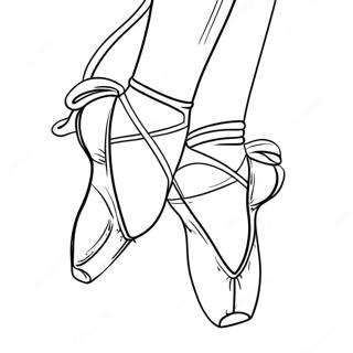 Pagina Para Colorear De Una Bailarina En Zapatillas De Punta 96416 35408