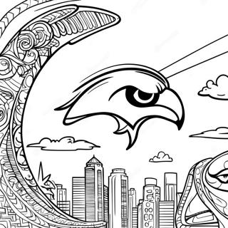 Pagina Para Colorear Del Logo De Los Seahawks 96490-35456