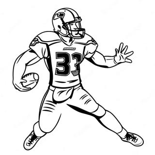 Pagina Para Colorear De Un Jugador De Los Seahawks En Accion 96491 35460