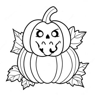 Pagina Para Colorear De La Encantadora Calabaza De Halloweentown 96519-35489