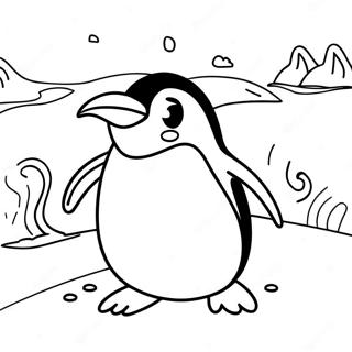 Pagina Para Colorear De Enero De Un Pinguino Jugueton 96622 35565