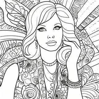 Pagina Para Colorear De Moda Funky De Los 70 96673-35605