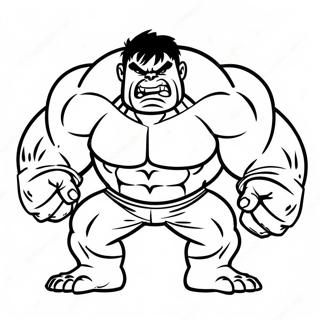 Pagina Para Colorear De Hulk Enojado En Batalla 9672-1896